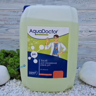 Жидкое средство для понижения уровня pH Aquadoctor pH Minus HL 20 л Соляная 14% | Аквадоктор