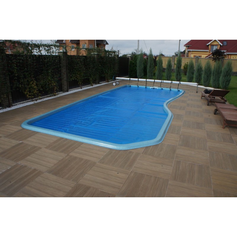 Термопокрывало для бассейна синее 500 мкм, пупырка