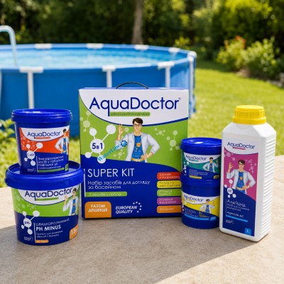 Набір хімії для басейну AquaDoctor Super Kit 5 в 1