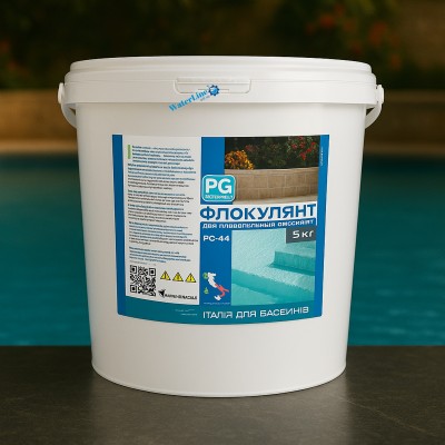 Флокулянт проти каламутності у басейні 5 кг у таблетках по 100г (Італія) PG-44