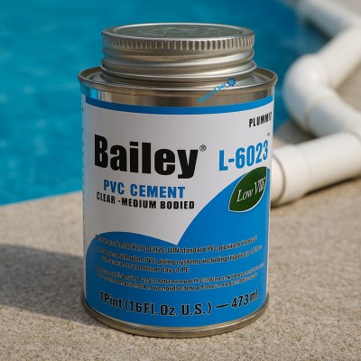 Клей для труб ПВХ Bailey L-6023 прозрачный 473 мл