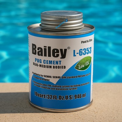 Клей для труб ПВХ Bailey L-6353 синий 237 мл