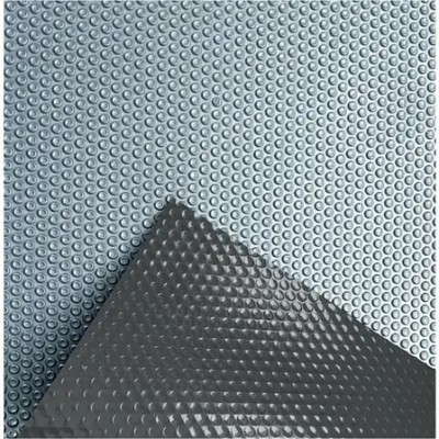 Солярная плёнка для бассейна AquaViva Platinum Bubbles-Gray, ширина 3 м | Теплосберегающее покрытие