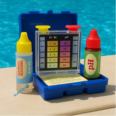 Капельный тестер для бассейна WTL для проверки уровня ph и Cl