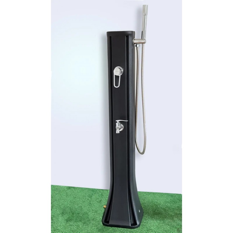 Солнечный душ для бассейна с мойкой для ног Formidra Go Чорный на 23 л