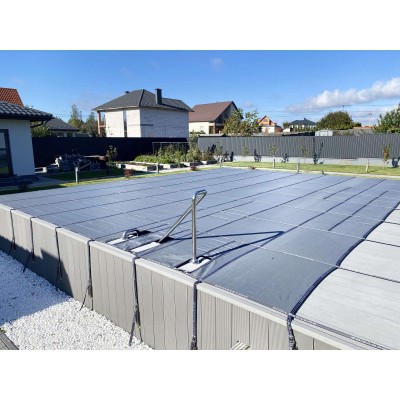 Всесезонное (батутное) накрытие для бассейна серое, Shield (Шилд)