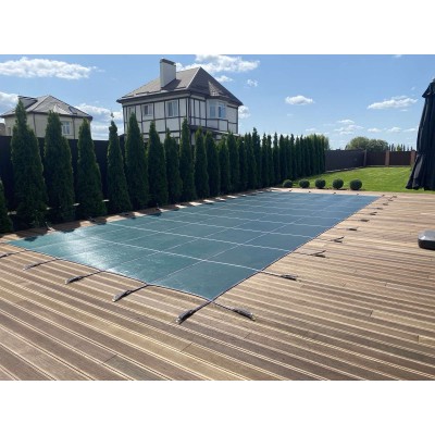 Всесезонное (батутное) накрытие для бассейна зеленый, Shield (Шилд)