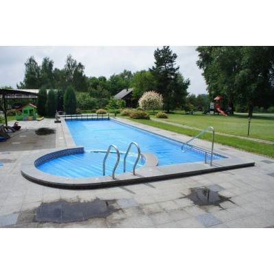 Солярная плёнка для бассейна на отрез 500 мкм, синяя