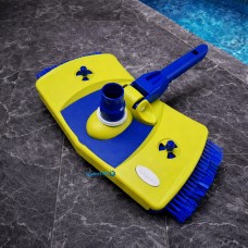 Щетка для чистки дна бассейна с боковым ворсом и клапаном давления Kokido Design-O K420BU