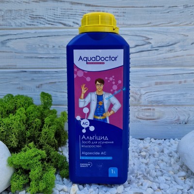 Рідка хімія для басейнів AquaDoctor AC 1 л | Проти водоростей та зелені Аквадоктор