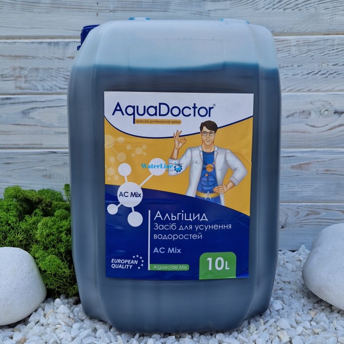 Альгіцид (альгекс) AquaDoctor AC MIX 10 л проти водоростей і зелені в басейні