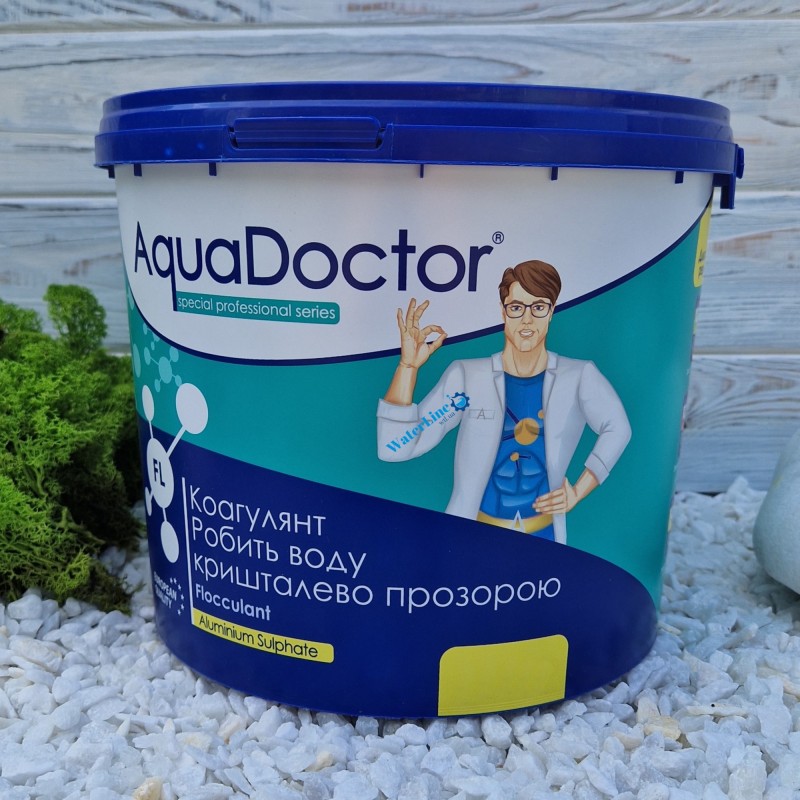 Коагулянт (флокулянт) против мутности в воде Aquadoctor FL 1 кг порошка Аквадоктор