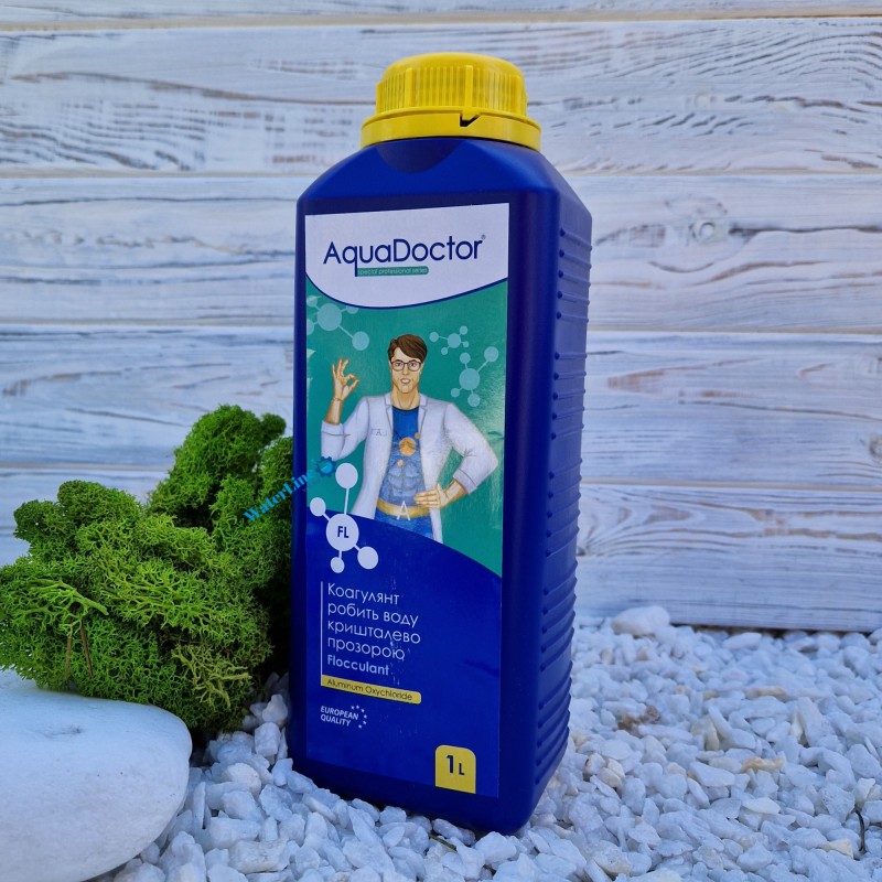Коагулянт (флокулянт) Aquadoctor FL 1 л жидкое средство против мутности в воде Аквадоктор