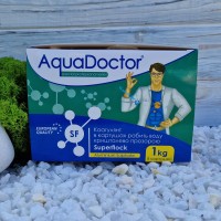 Коагулянт (флокулянт) проти каламутності у воді Aquadoctor Superflock 1 кг | Аквадоктор у картушах