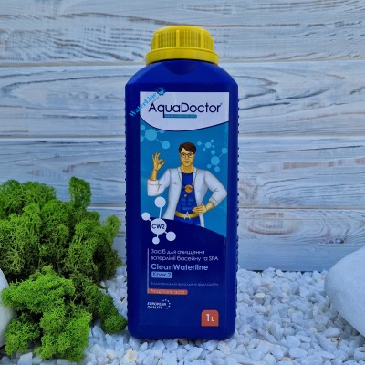 Засіб для очищення ватерлінії басейну від мінеральних відкладень AquaDoctor CW CleanWaterline Крок 2