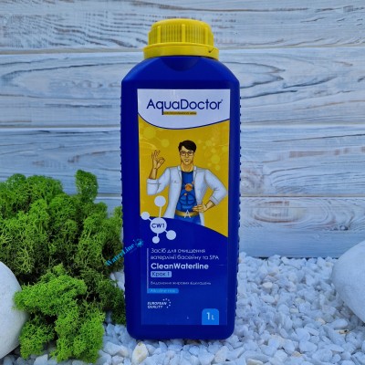 Засіб для очищення ватерлінії басейну від жирових відкладень AquaDoctor CW CleanWaterline Крок 1