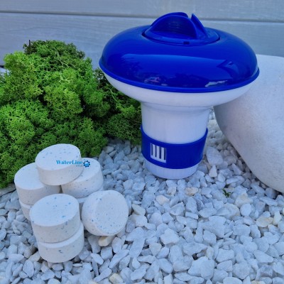 Поплавок + набір хімії для каркасного та надувного басейну AquaDoctor MC-T 3 в 1