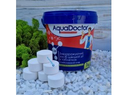 Хімія для басейнів шок (швидкий) хлор AquaDoctor C-60Т 1 кг | Таблетки для басейну Аквадоктор