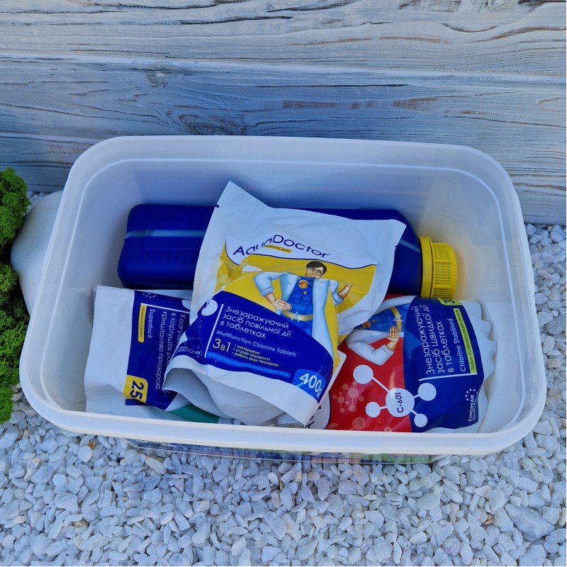 Набор химии для бассейна AquaDoctor Super Kit 5 в 1