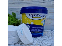 Хімія для басейну мульти табс AquaDoctor MC-T 1 кг 3 в 1 | Аквадоктор великі таблетки для басейну 200 г