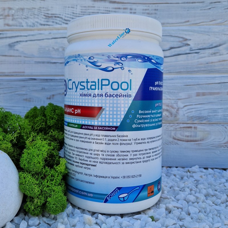 Средство для повышения уровня pH Crystal Pool рН Plus 1 кг | Кристал Пул (порошок)