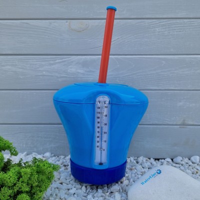 Поплавок-дозатор для бассейна Kokido CD16BU Blue 3 в 1, с индикатором