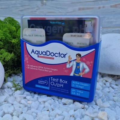 Таблеточный тестер Aquadoctor Box для проверки pH и O2
