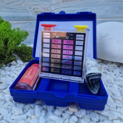 Тестер для бассейна Kokido K045CBX24 (20cc Phenol + 20pcs DPD) двухкомпонентный