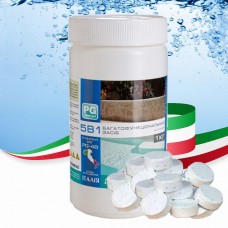 Хімія для басейну 5 в 1, 1кг (Італія) 20г | Мульти табс маленькі таблетки для басейну PG-49