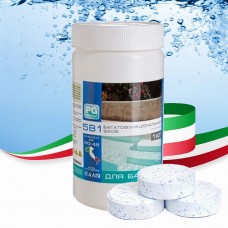 Хімія для басейну 5 в 1, 1кг (Італія) 200г | Мульти табс великі таблетки для басейну PG-48
